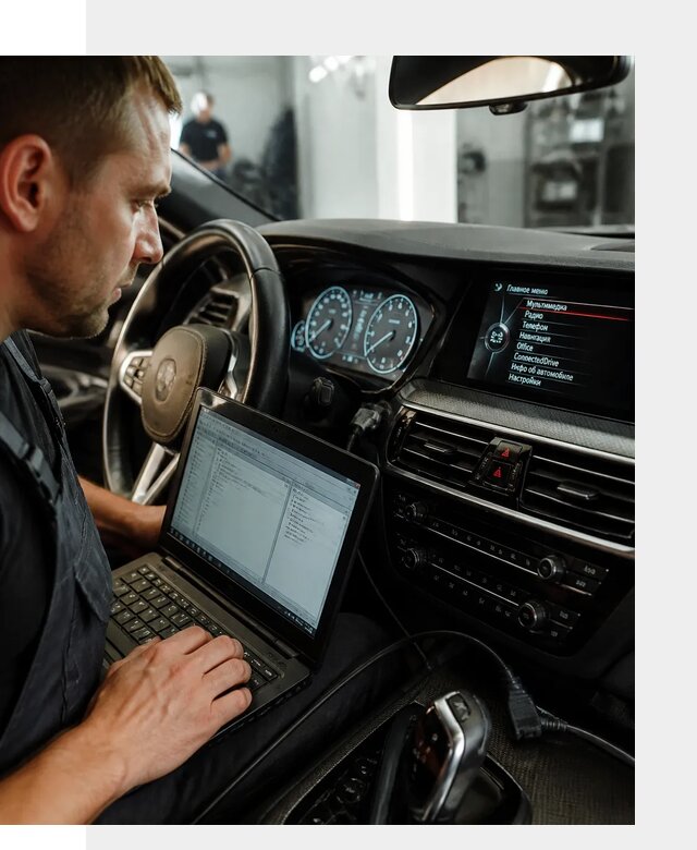 Русификация приборной панели BMW для авто в Саратове от компании